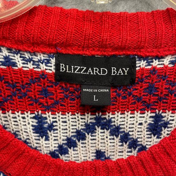 Men's Blizzard Bay T Rex Elf With Bells Christmas Holiday Sweater Size Large - Picture 4 of 6